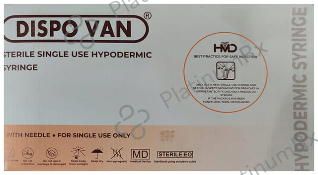 Dispovan Syringe with Needle (25 x 20ml)