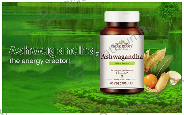 Vedikroots Ashwagandha Veg Capsule (60 Each) 1 Bottle