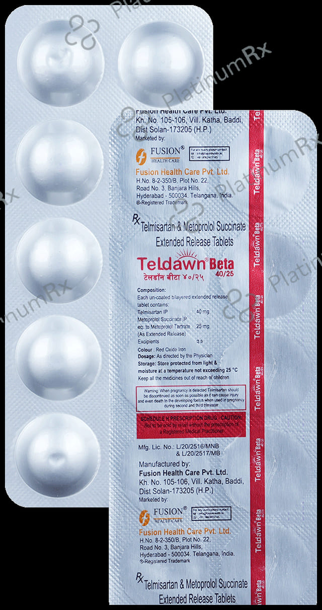 Teldawn Beta 25/40mg Tablet 10s