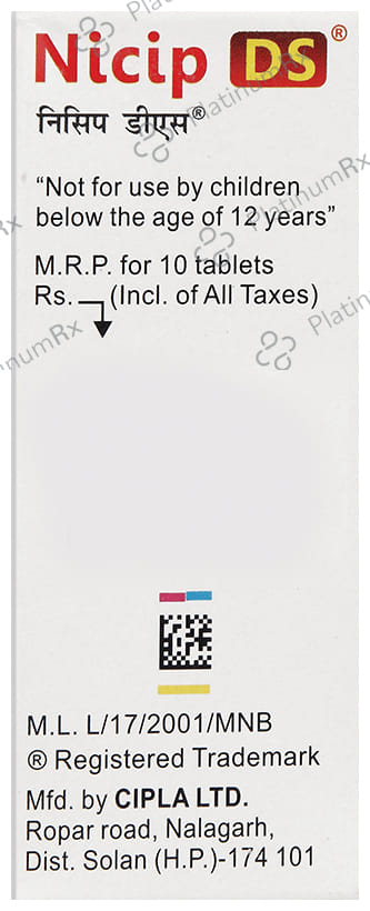 Nicip DS 200mg Tablet 10s