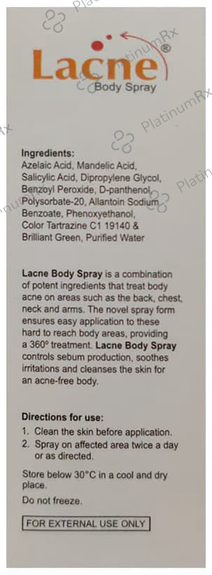 Lacne Body Spray 50ml