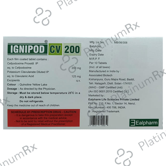 Ignipod CV 200 Tablet