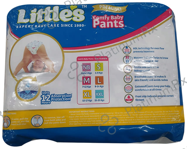 Little's Premium Comfy Baby Pants XL 24 diapers