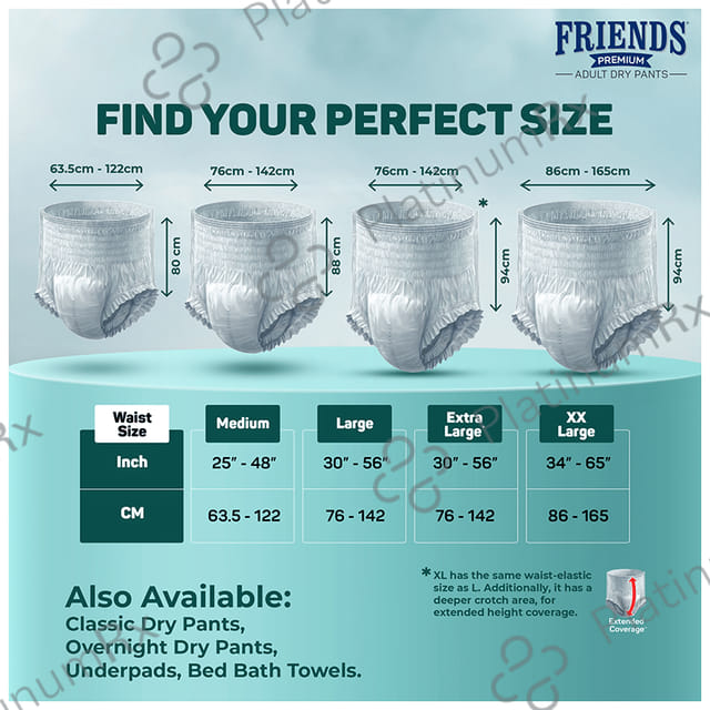 Friends Premium Diaper Pants XXL