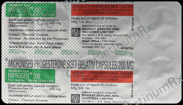 Miprogen 200mg Soft Gelatin Capsule 10s