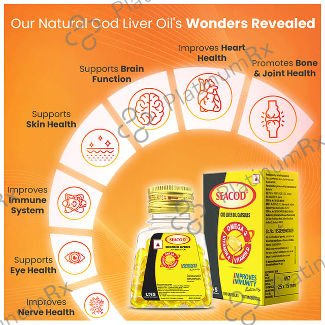 Seacod Cod Liver Oil 300mg Capsule 100s