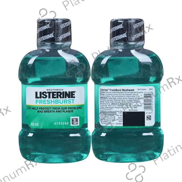 Listerine Fresh Burst Mouth Wash 80ml
