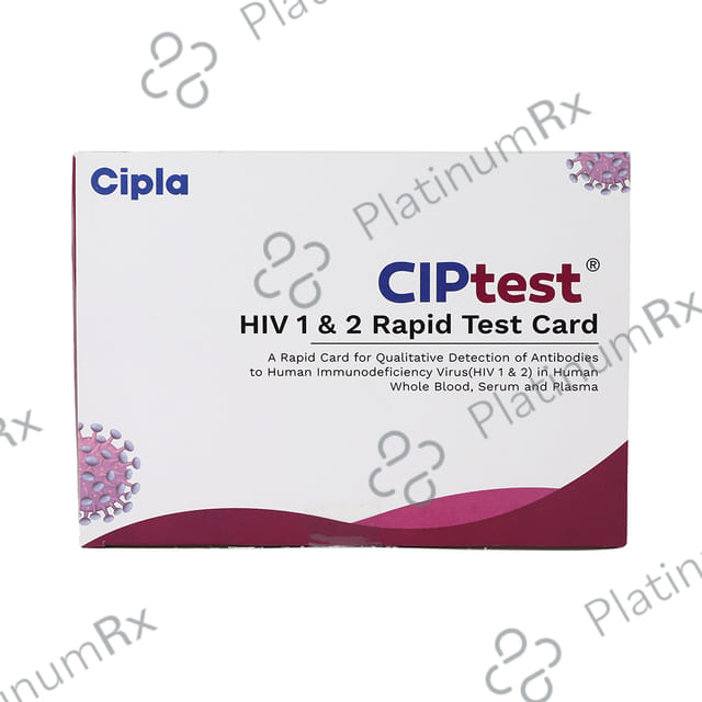 Ciptest HIV 1 & 2 Rapid Test Card