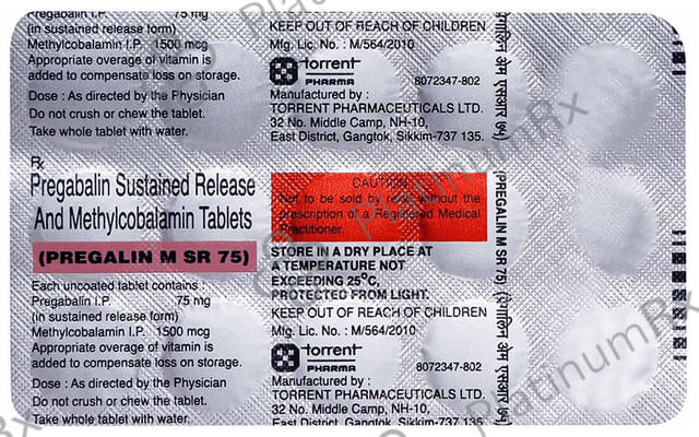 Pregalin M SR 75 Tablet 15 tablets