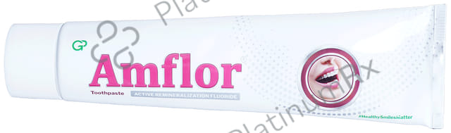Amflor Toothpaste with Active Remineralisation Fluoride - For Healthy Gums & Strong Teeth