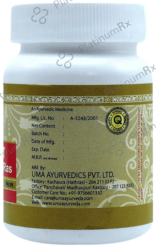 Uma Ayurveda Manmathabhra Ras Tablet 80 tablets