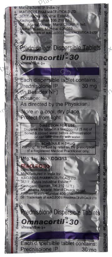 Omnacortil 30mg Tablet DT 10s