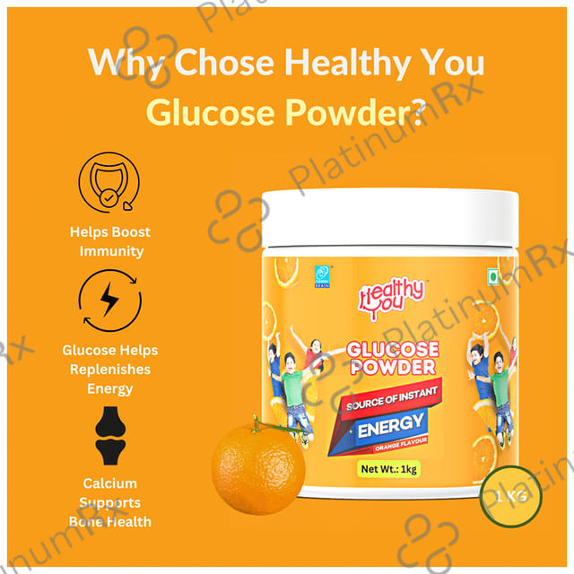 Healthy You Glucose Instant Drink with Vitamin C Orange Powder 1 kg