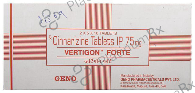 Vertigon Forte 75mg Tablet 10s