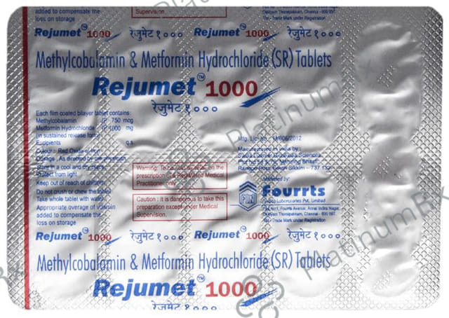 Rejumet 1000mg Tablet SR 10s