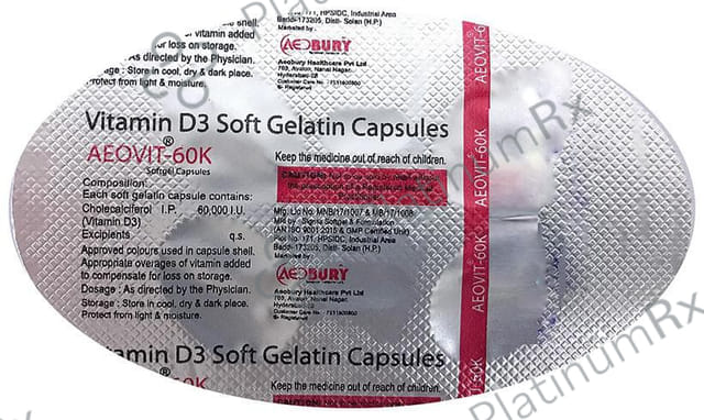 Aeovit 60K Soft Gelatin Capsule 4s