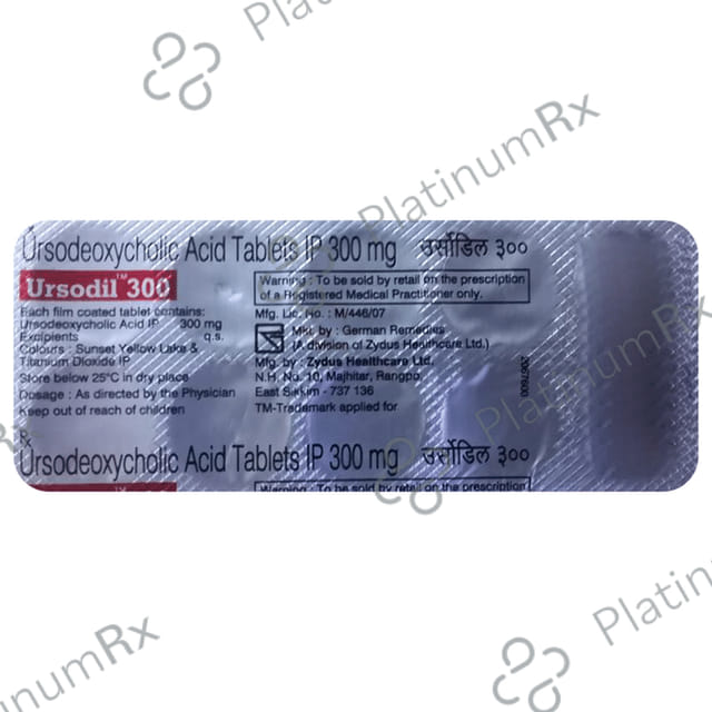 Ursodil 300mg Tablet