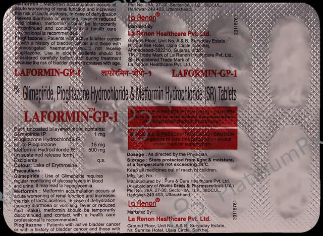 Laformin GP 1mg Tablet