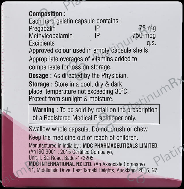 Mecolab PG 750mcg/75mg Capsule