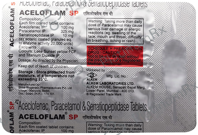 Aceloflam SP Tablet 10s