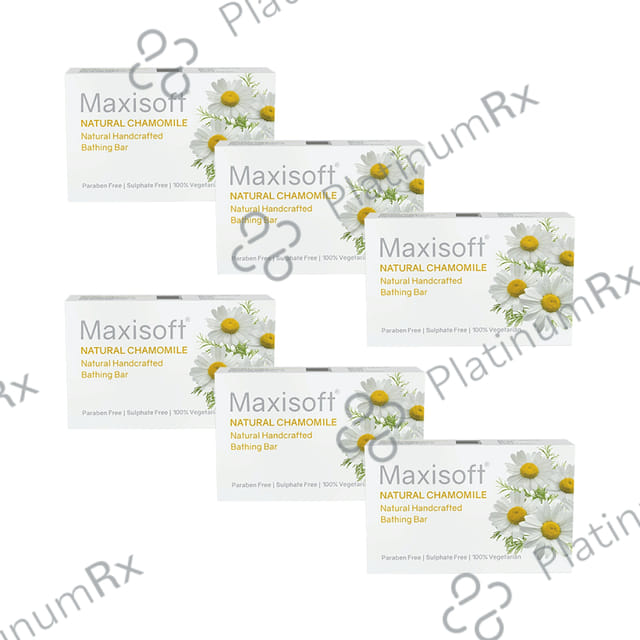 Maxisoft Natural Chamomile Bathing Bar (75gm Each) 6 units