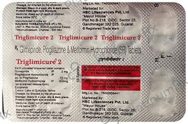 Triglimicure 2/500/15mg Tablet SR 10s