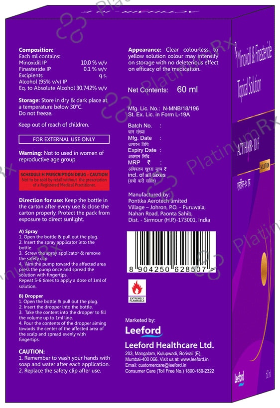 Actihair 10 F Solution 60ml