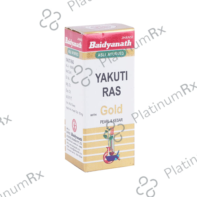 Baidyanath (Jhansi) Yakuti Ras with Gold Pearl & Kesar
