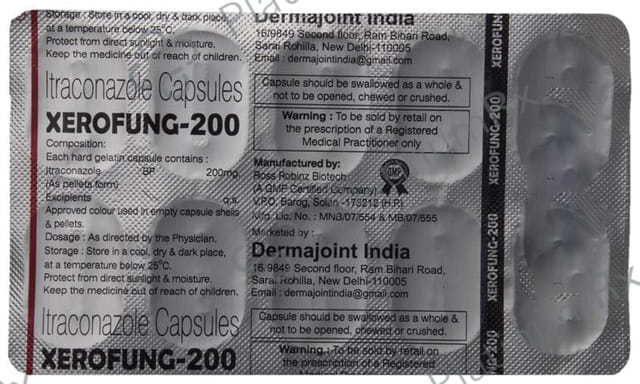 Xerofung 200 Capsule 10s