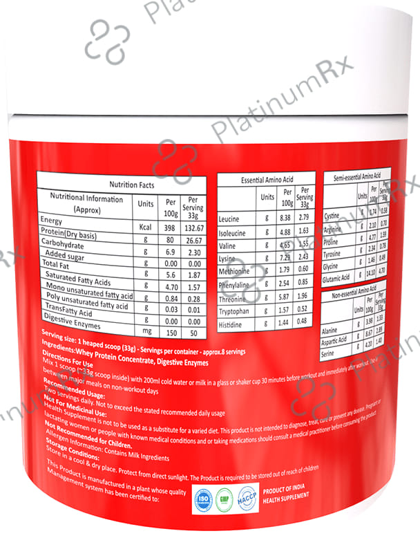 Pro360 Raw Whey Protein 100% Unflavoured 250 gm