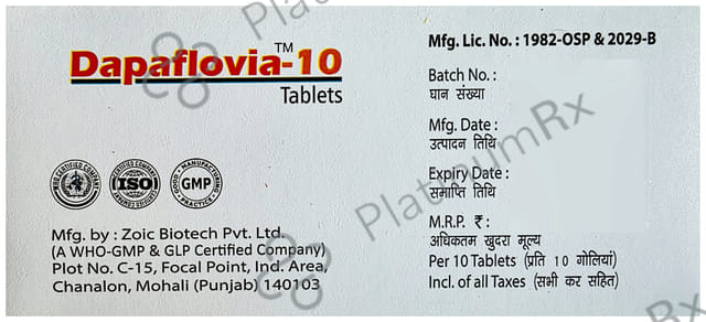 Dapaflovia 10mg Tablet 10s
