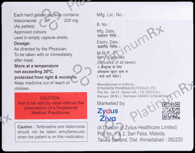 Livafin O 200mg Capsule 7s