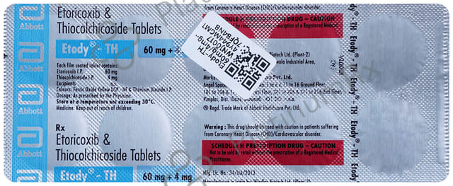 Etody TH 60/4mg Tablet 10s