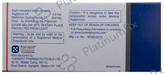 Voglitor MF 0.2/500mg Tablet 10s