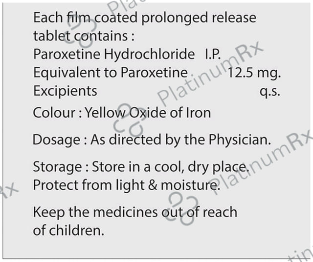 Patix 12.5mg CR Tablet 15s