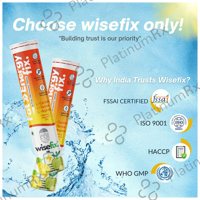 Wisefix Fat to Energy Fix Effervescent Tablet Sugar Free
