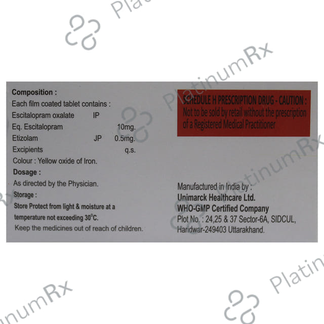 Liftopram EZ 10/0.5mg Tablet 10s