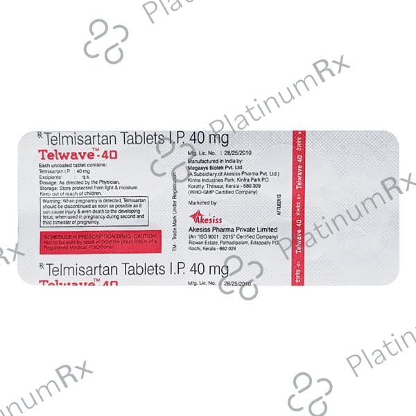 Telwave 40mg Tablet 10s