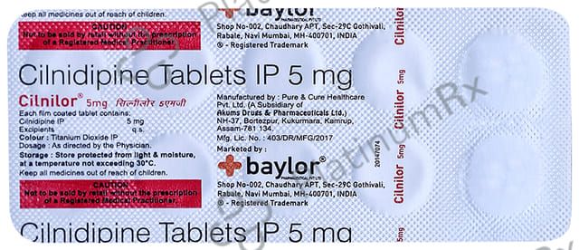 Cilnilor 5mg Tablet