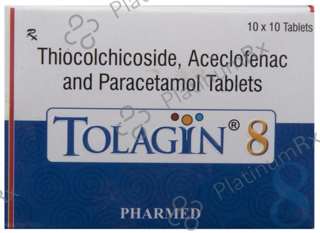 Tolagin 8 100/325/8mg Tablet 10s
