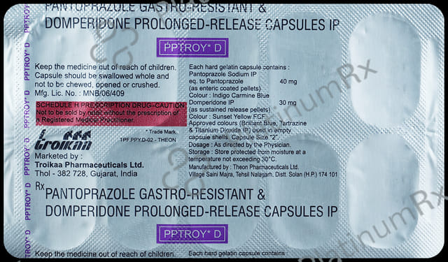 Pptroy D 30/40mg Capsule PR 10s