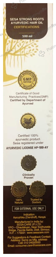 Sesa Strong Roots Hair Oil 100 ml