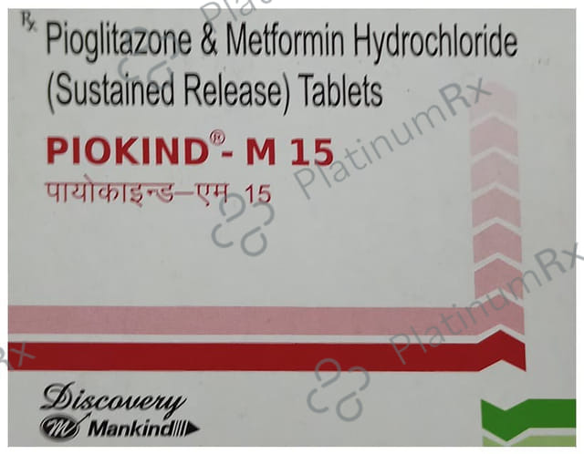 Piokind M 15/500mg Tablet 10s