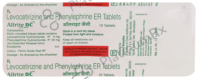 Allrite DC 5/20mg Tablet ER 10s