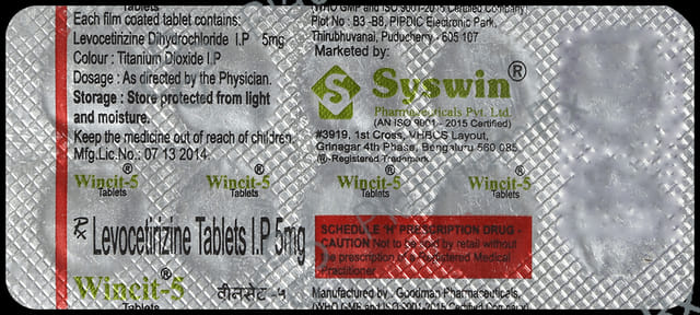 Wincit 5mg Tablet 10s