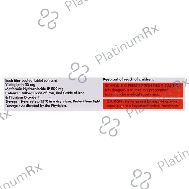 Vildapride M 500/50mg Tablet 10s