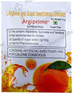 Argiprime Nutraceutical 3/75mg Orange Granules 6gm