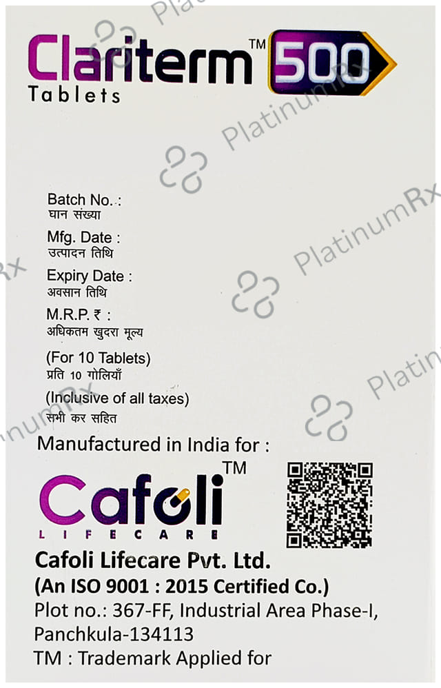 Clariterm 500mg Tablet 10s