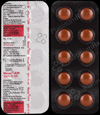 Nusar AM 2.5/50mg Tablet 10s