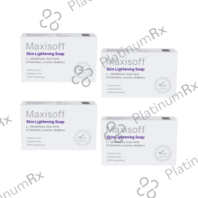 Maxisoft Skin LIghtening Soap (75gm Each) 4 units
